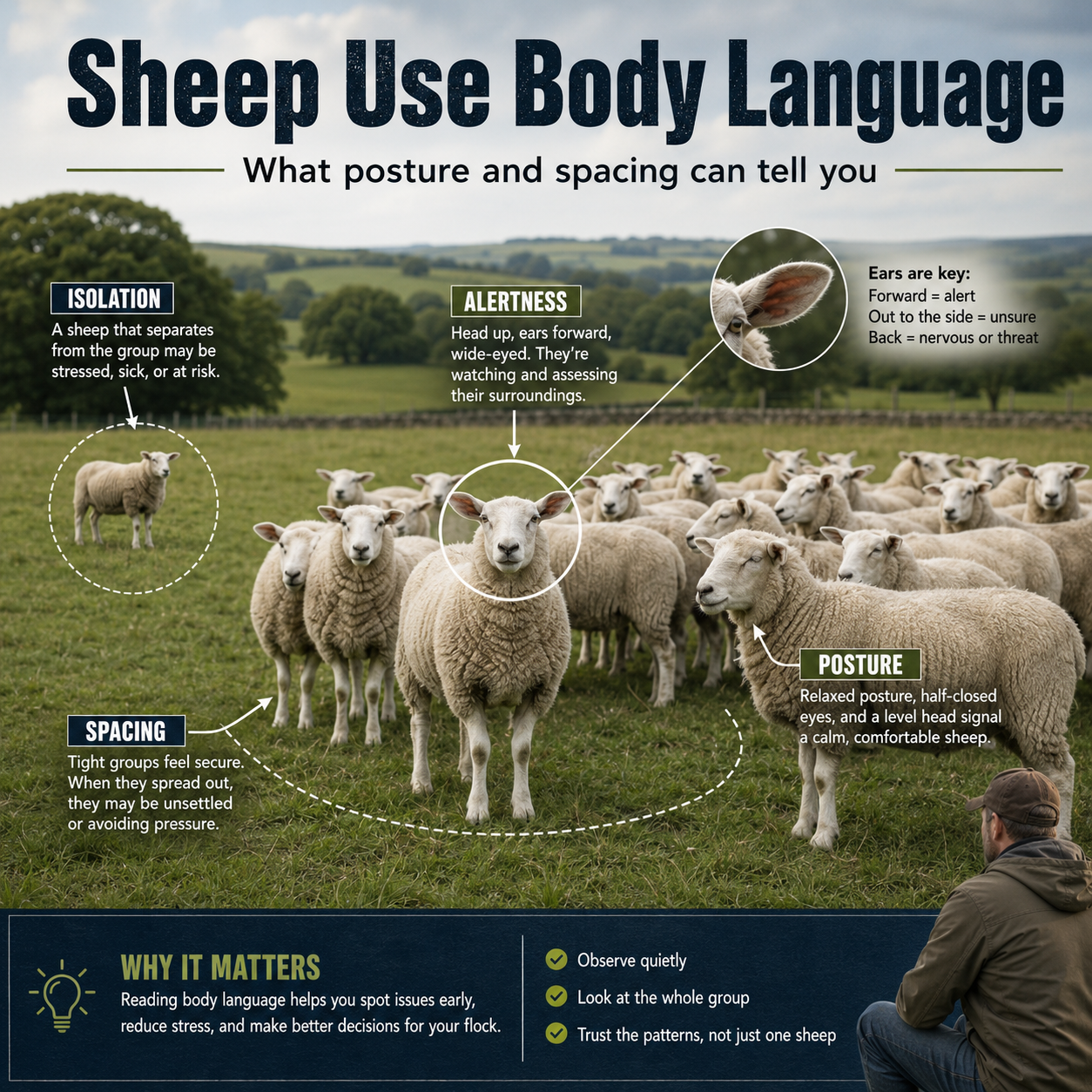 Sheep Use Body Language More Than Most Farmers Realize social graphic