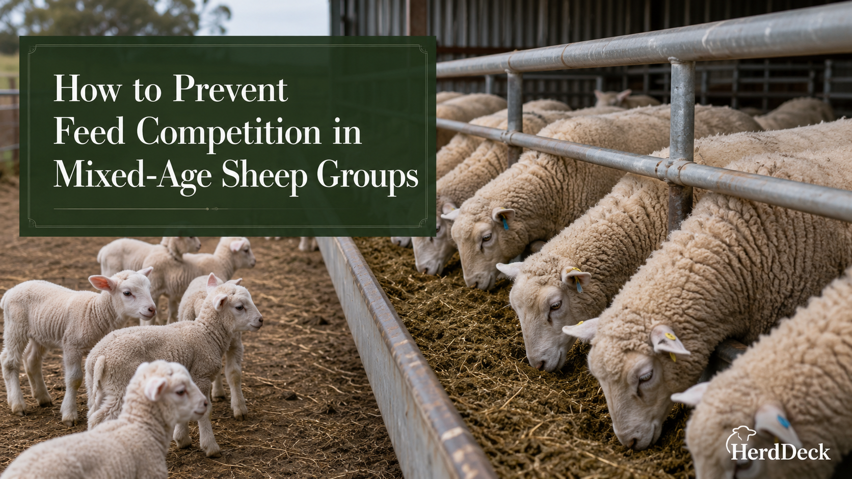 How to Prevent Feed Competition in Mixed-Age Sheep Groups